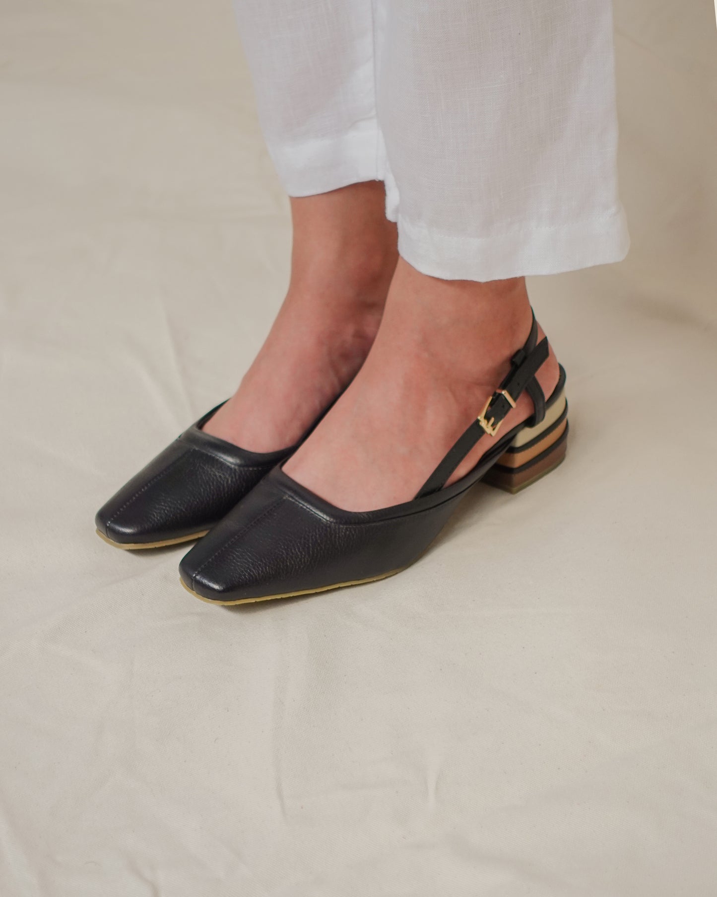 Aurora Block Heel | Black