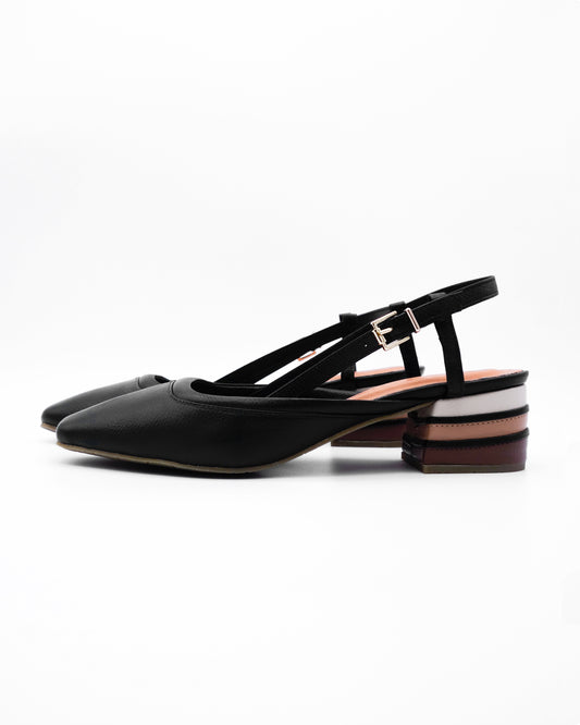 Aurora Block Heel | Black | Size 7