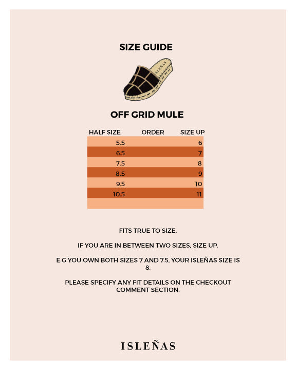 Off Grid Mule | Black & White | Size 7