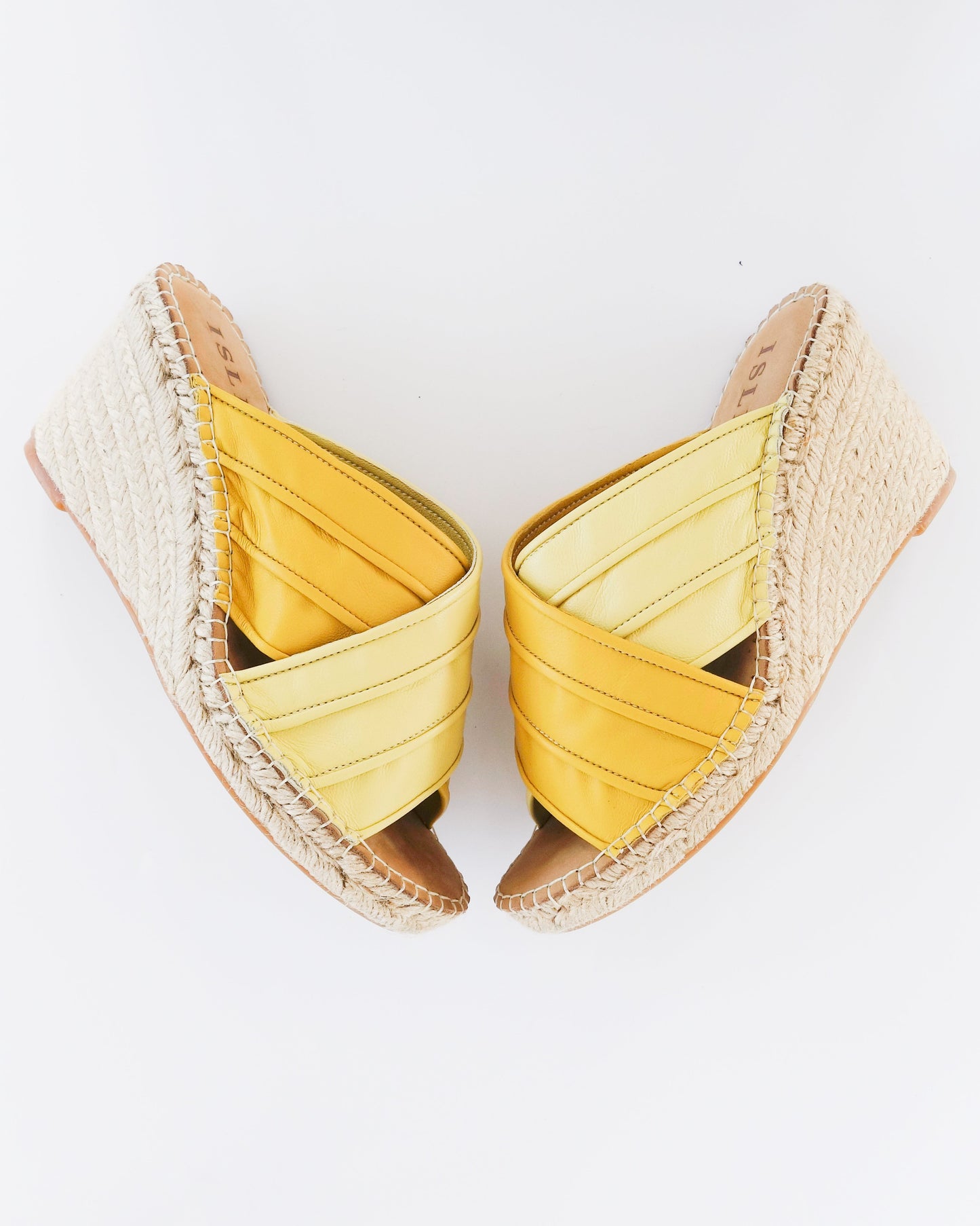 Criss Cross Wedge | Two Suns Yellow