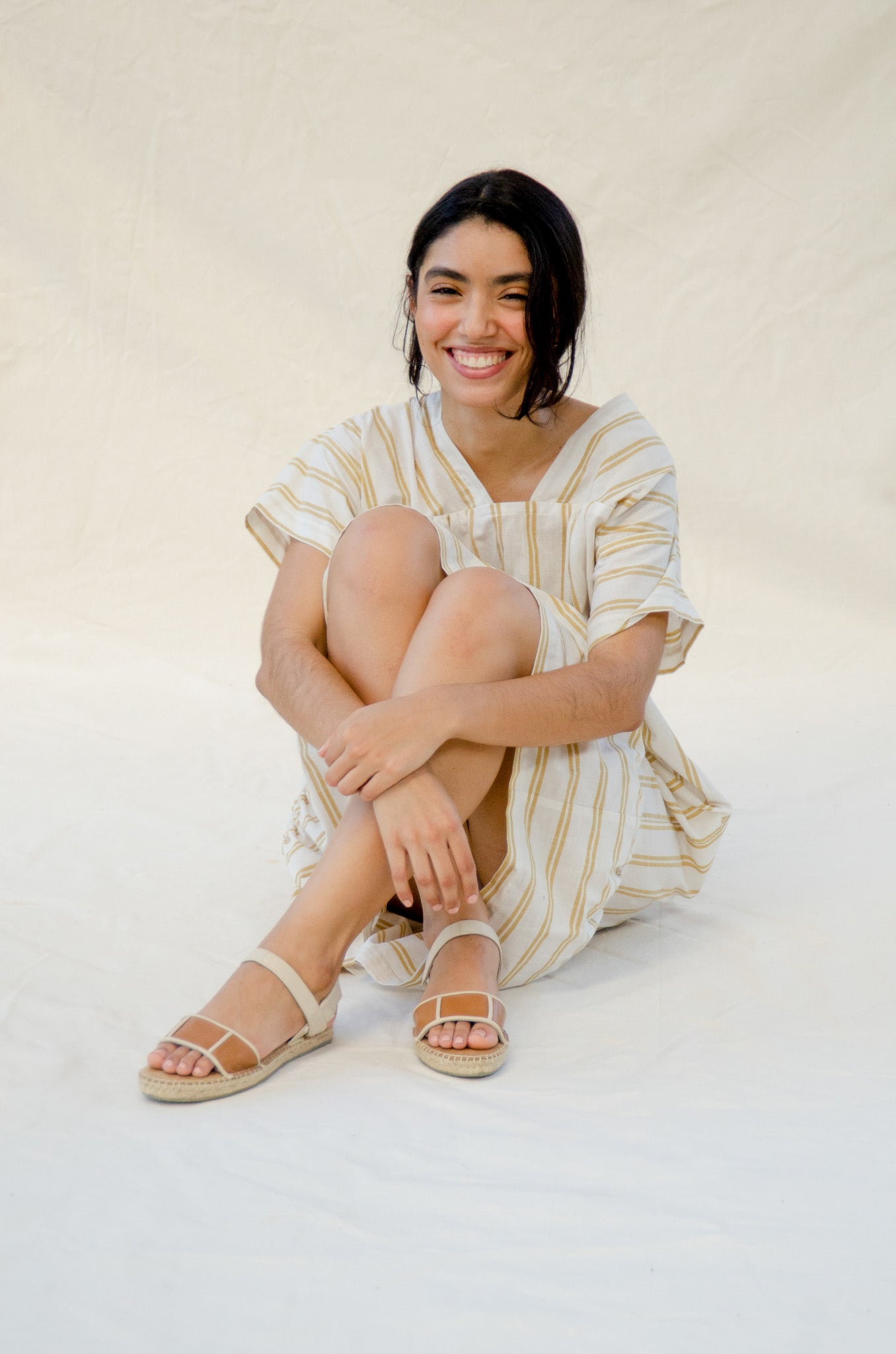Mary Jane Grid | Caramel Tan