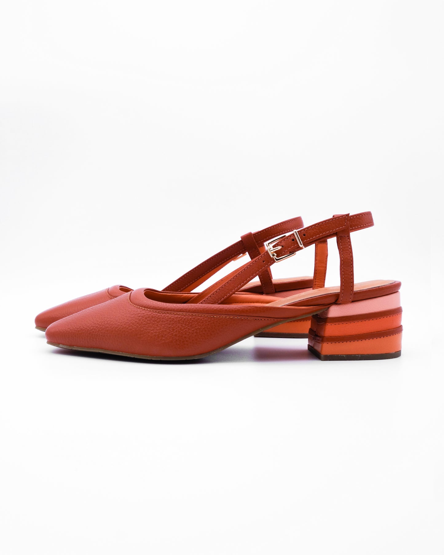 Aurora Block Heel | Brick