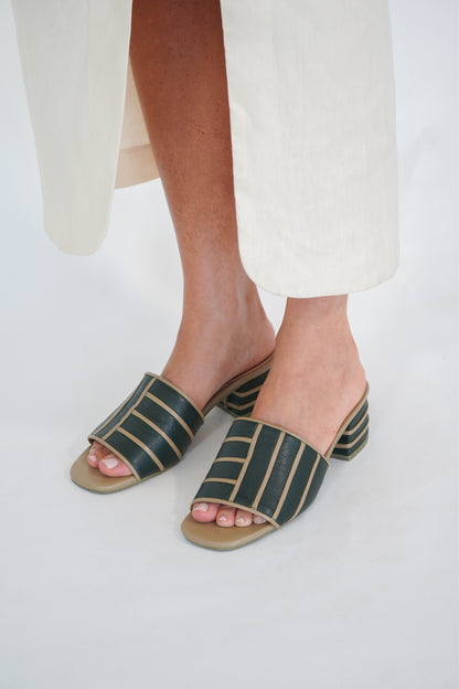 Amarea Block Heel | Coastal Green | PRE ORDER