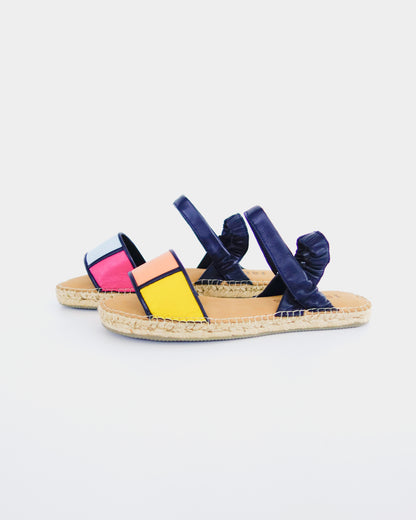 SIZE 6 | Mary Jane Grid | Full Spectrum Navy | READY TO SHIP