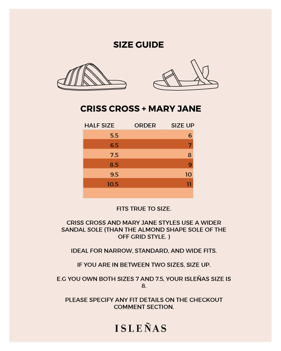 Criss Cross Slide  Nude Multi – Isleñas