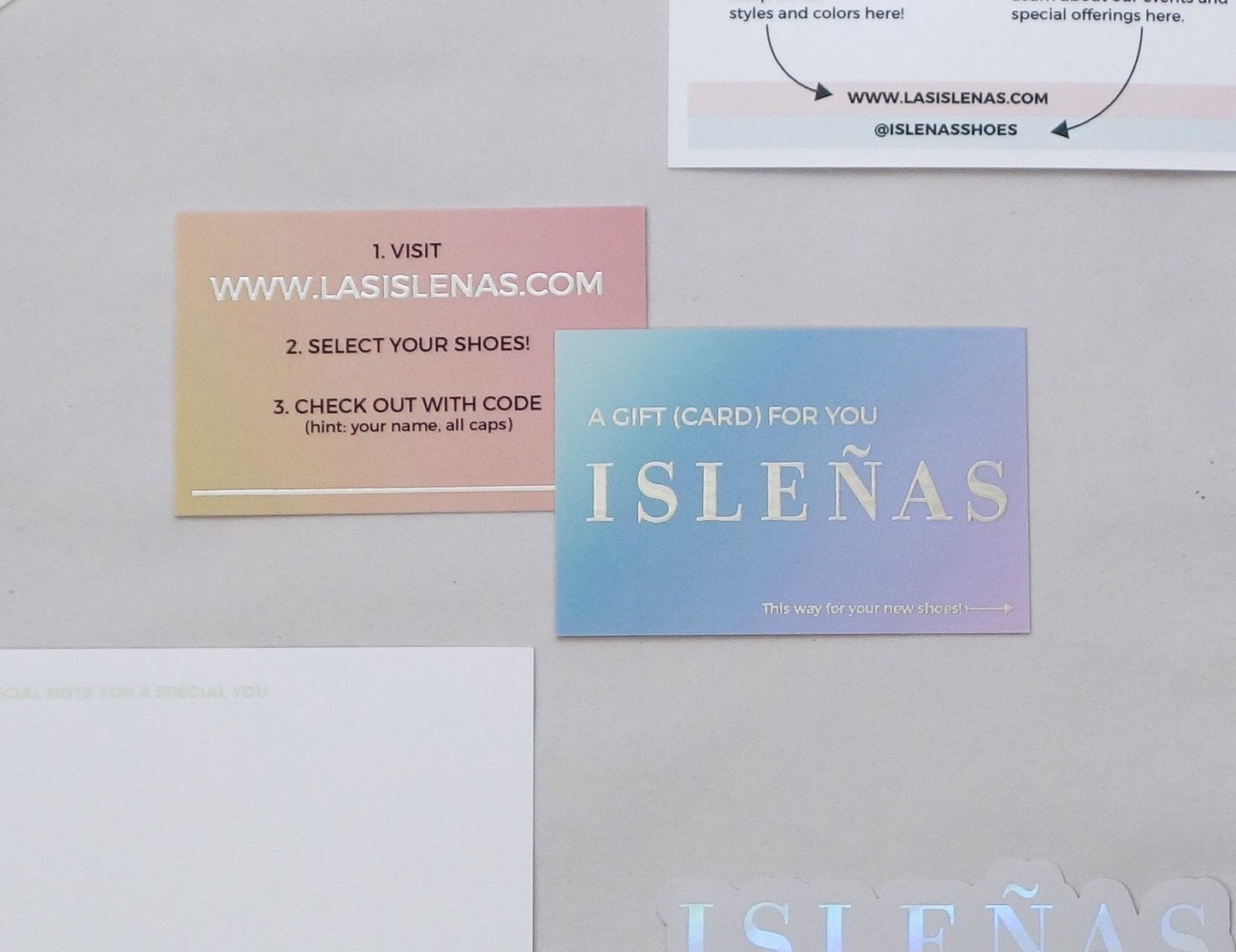 Isleñas Physical Gift Card